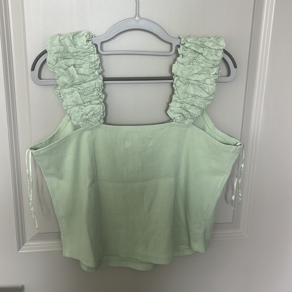 Women’s corset tank with bubble sleeves - Picture 2 of 4